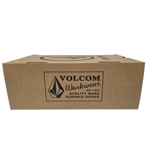 Volcom Workwear VM2001 Men's Steel Toe Slip-On Work Shoes Black Loafers EH Rated
